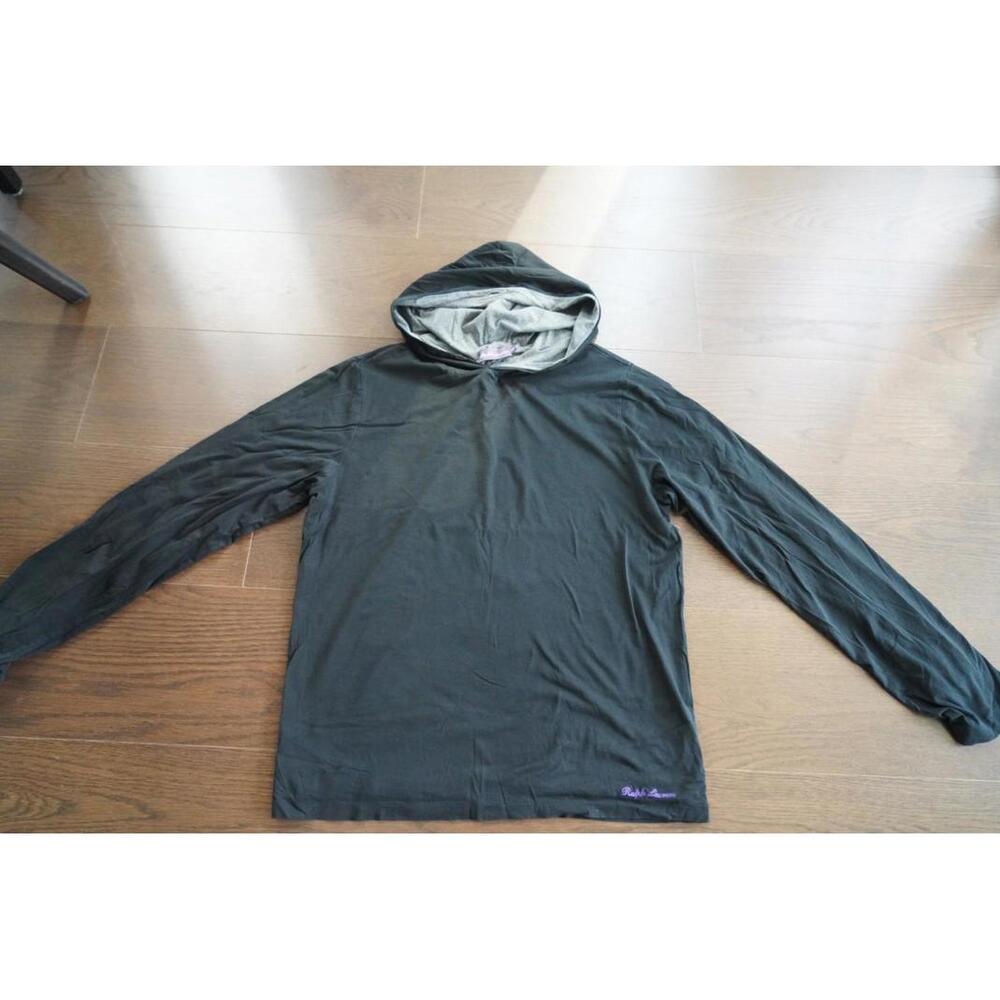Ralph Lauren Purple Label Navy Jersey Knit Hoodie